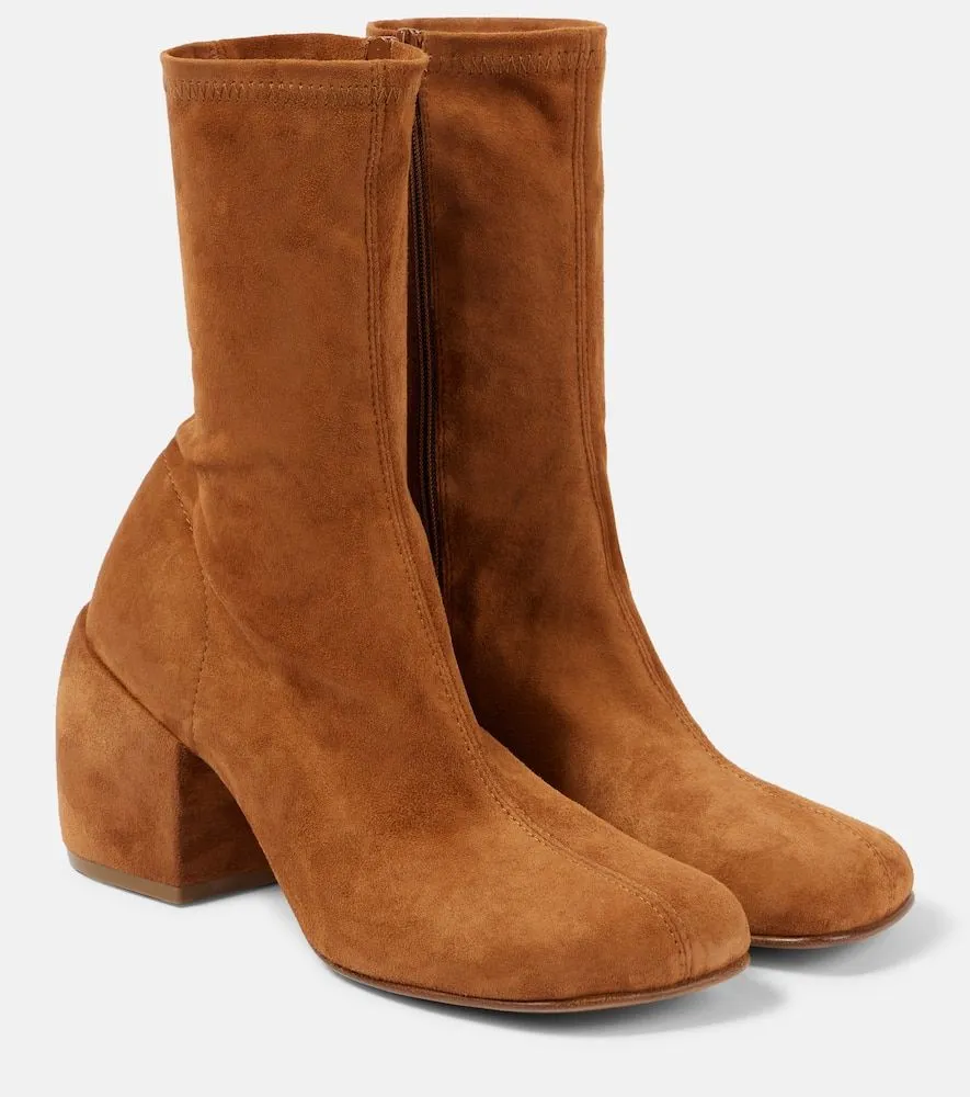 Dries Van Noten 65 Suede Ankle Boots