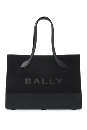 East West Multiblack Pall Nylon and Leather Tote Bag WAE02X NY284