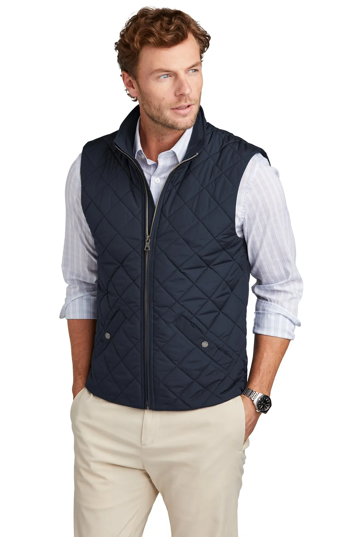 Embroidered Brooks Brothers Quilted Vest