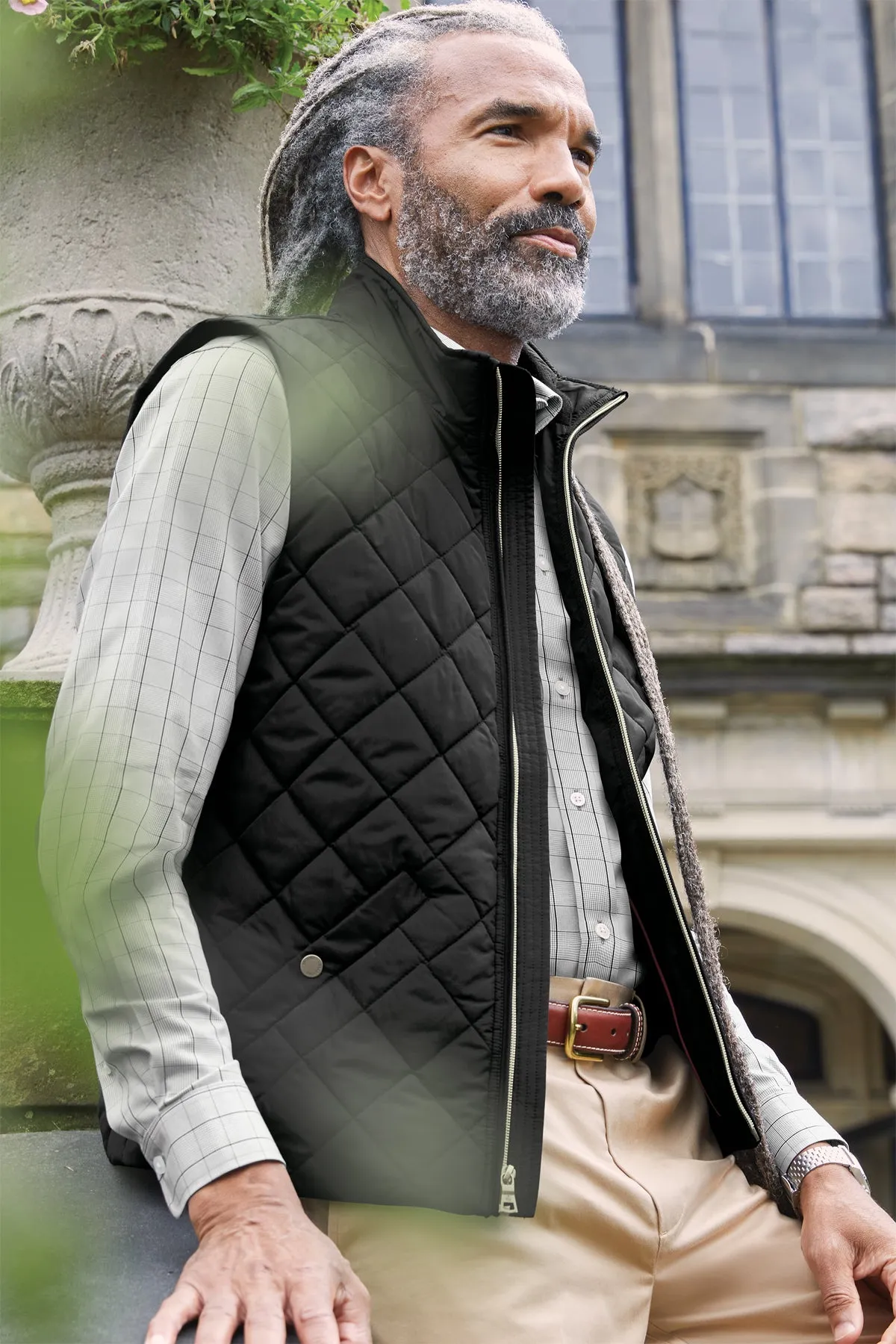 Embroidered Brooks Brothers Quilted Vest