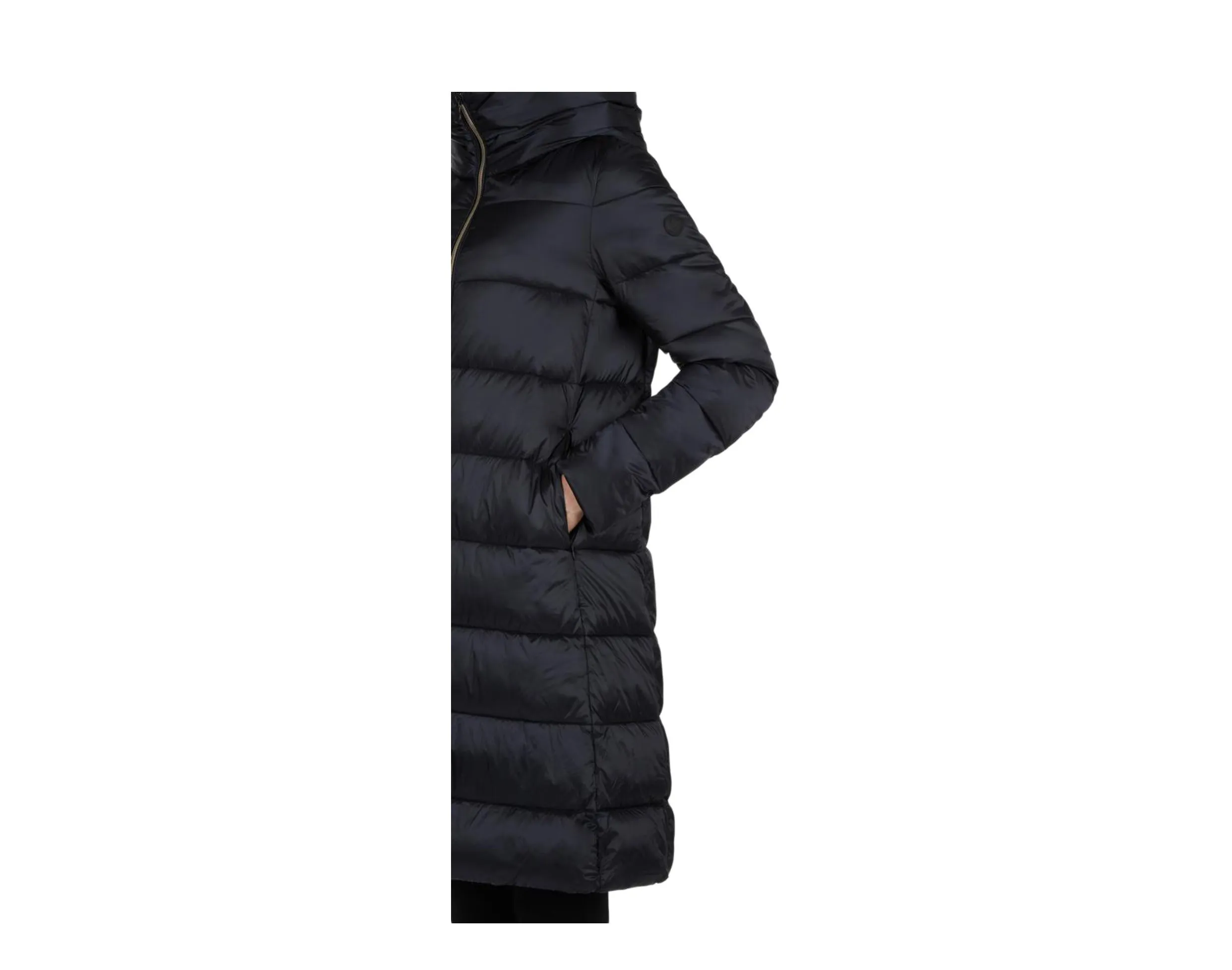 Save The Duck Iris Extra-Long Quilted Hooded Coat for Women