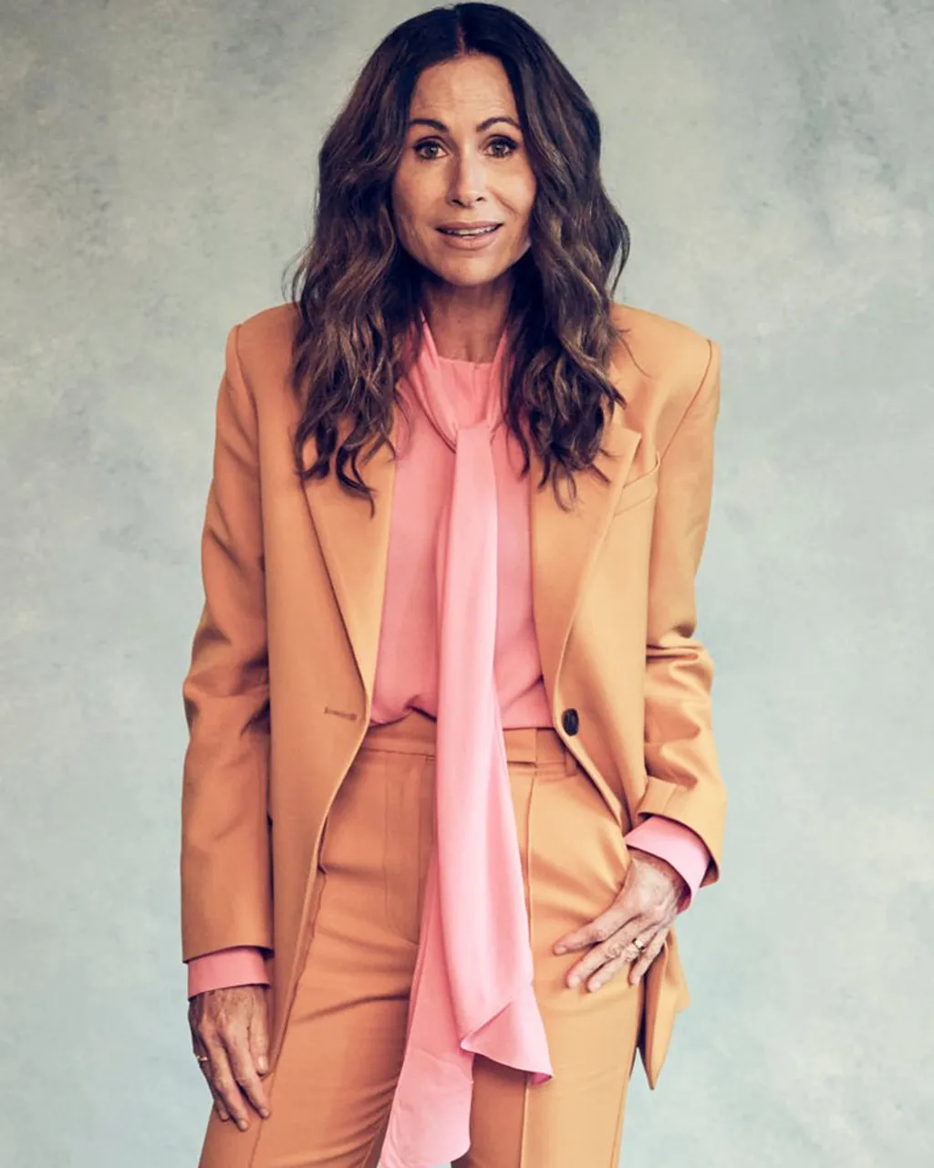 Film 2022 Minnie Driver Wool Coat