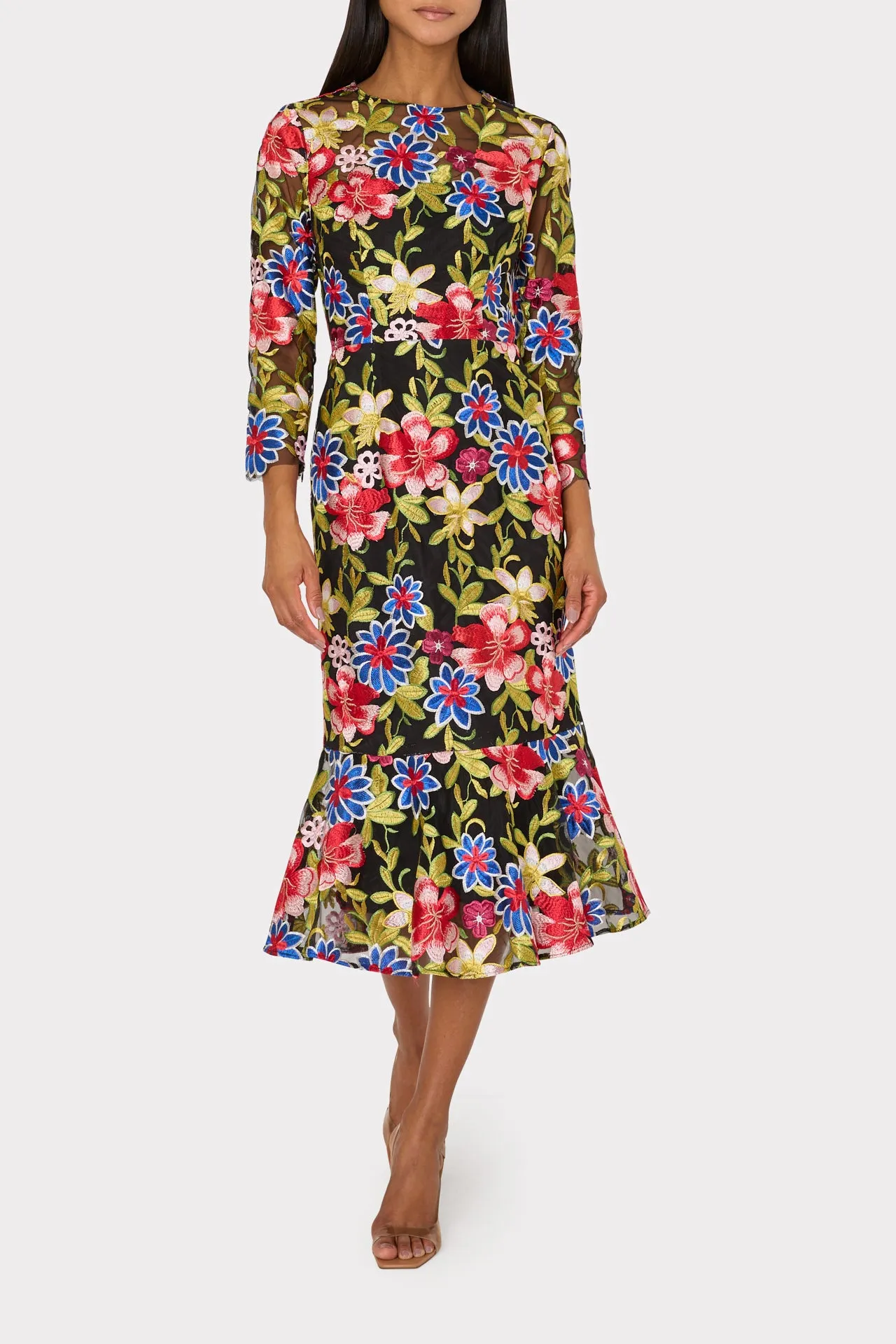 Floral Embroidery Dress named Rosalind