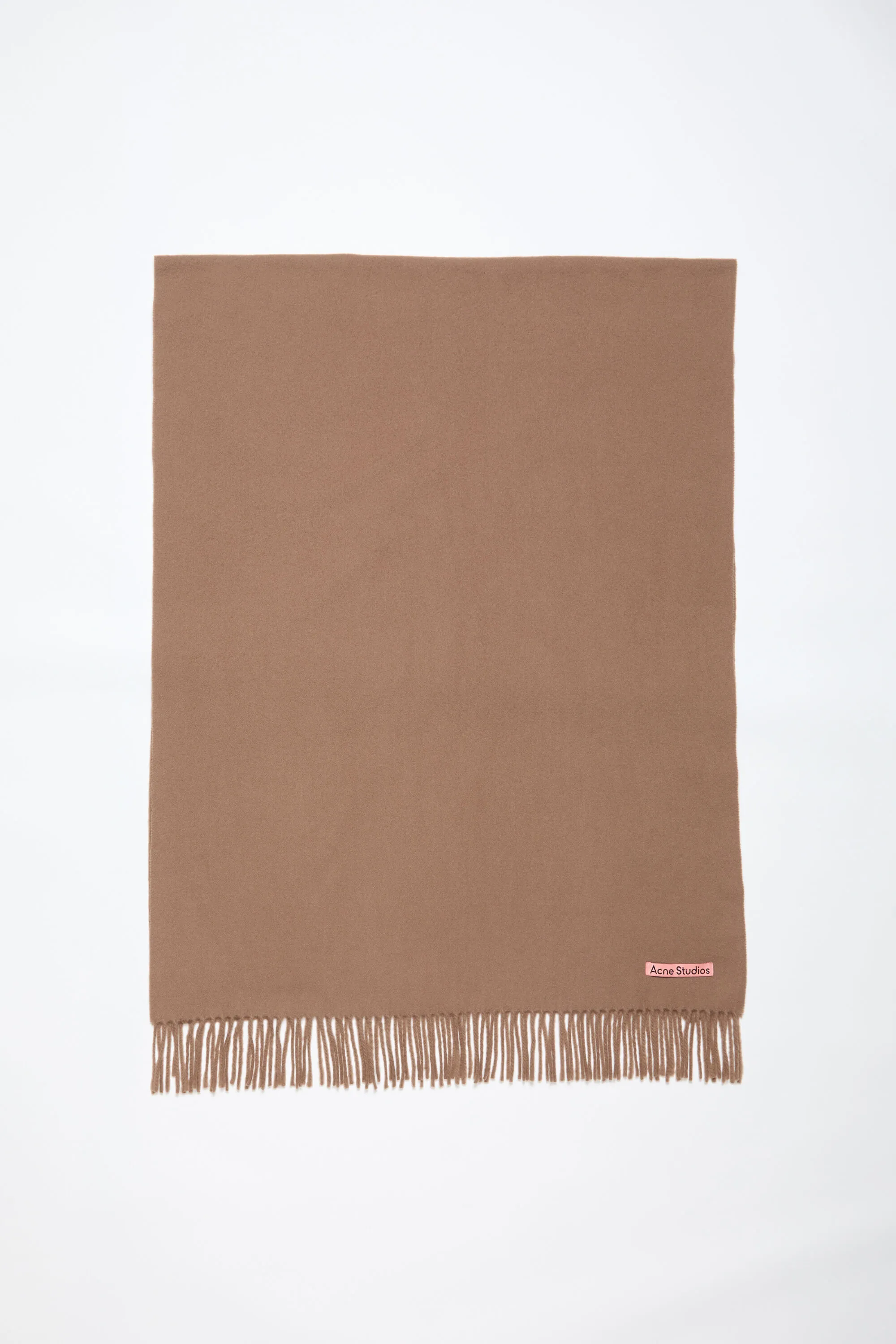 Fringe Wool Scarf Oversized