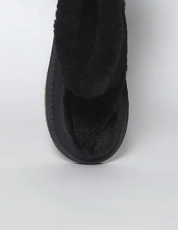 GAP Girls Black Faux Fur Boots