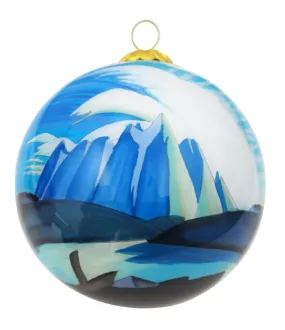 Lawren Harris Lake and Mountains Glass Ornament