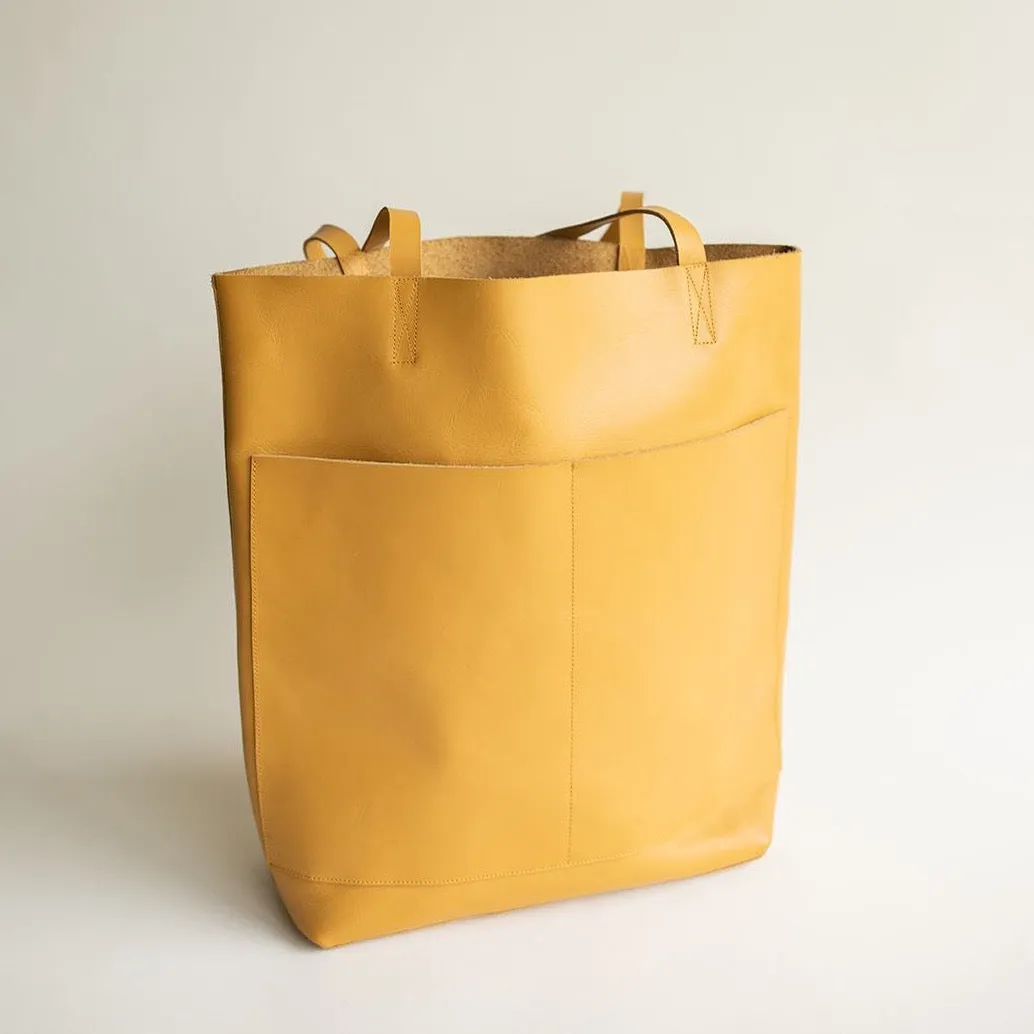 Goldenrod Leather Tote