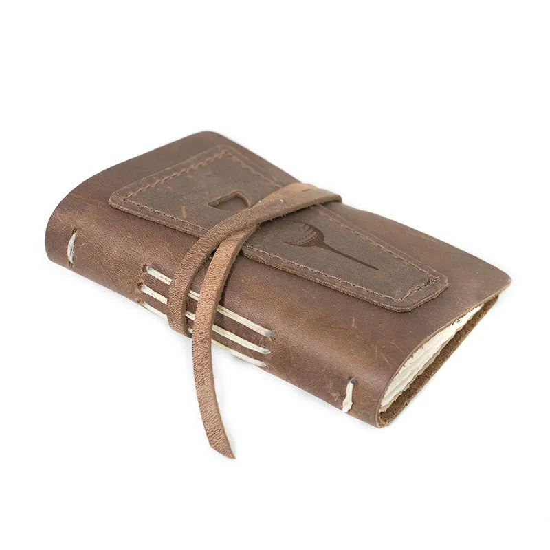 Multi-Colored Leather Golf Scorecard Holder