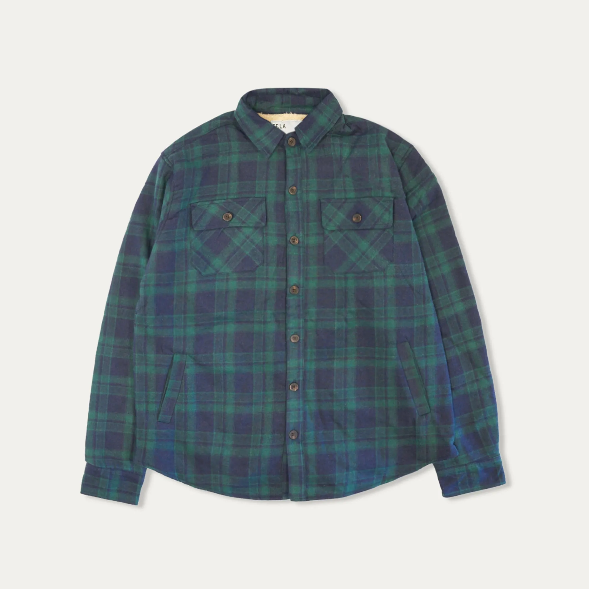 Grant Flannel Sherpa Lined Shirt Jacket