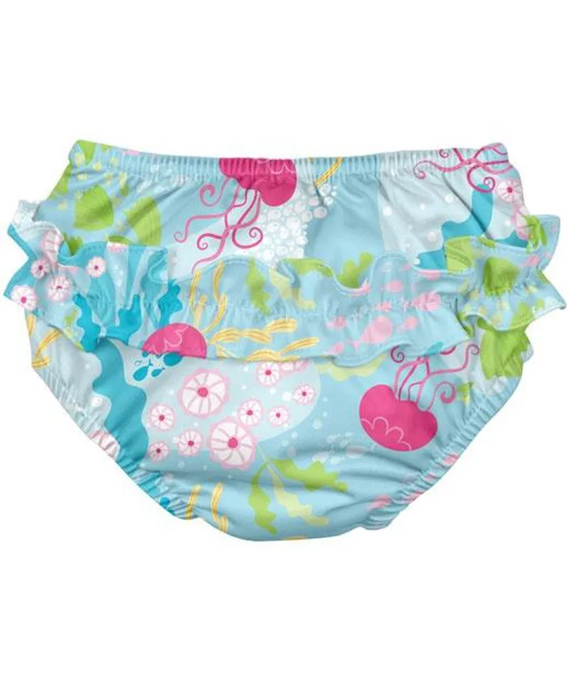 Aqua Coral Reef Snap Swim Nappy by Green Sprouts