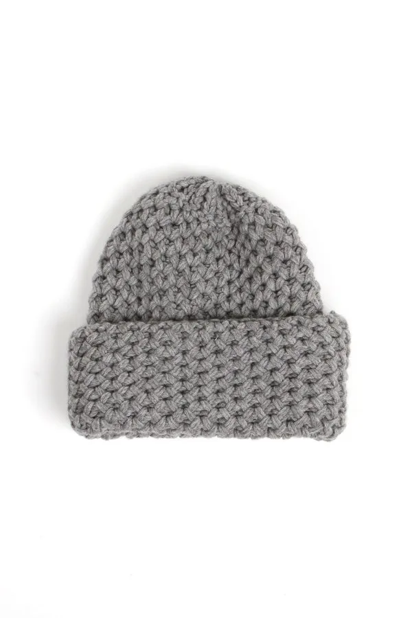 Grey Knit Hat