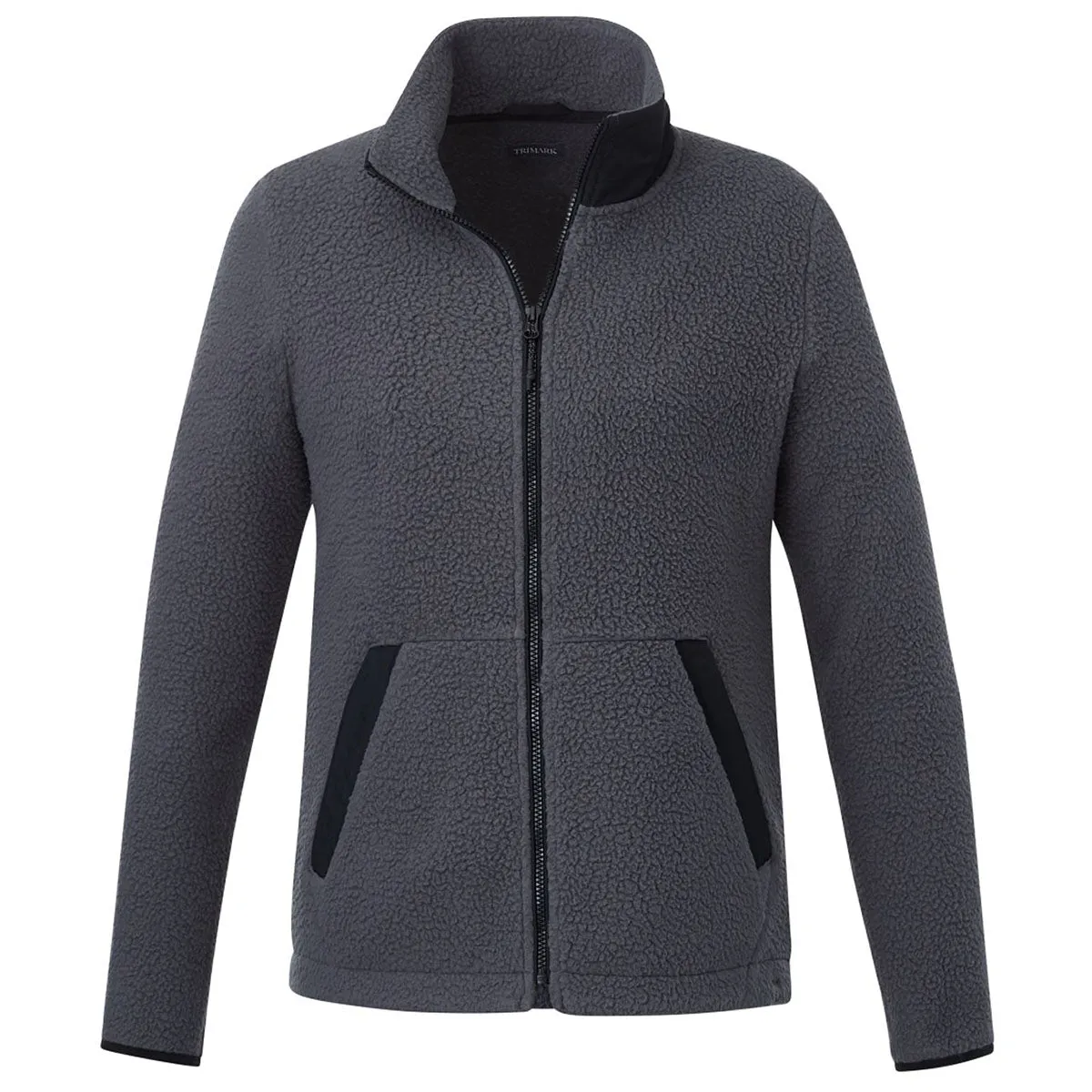 Zip Sherpa Fleece Jacket - Grey Storm/Black Kahuzi Eco