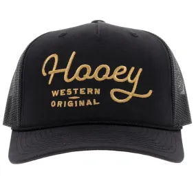 OG Black Hat with Gold Stitching by HOOEY