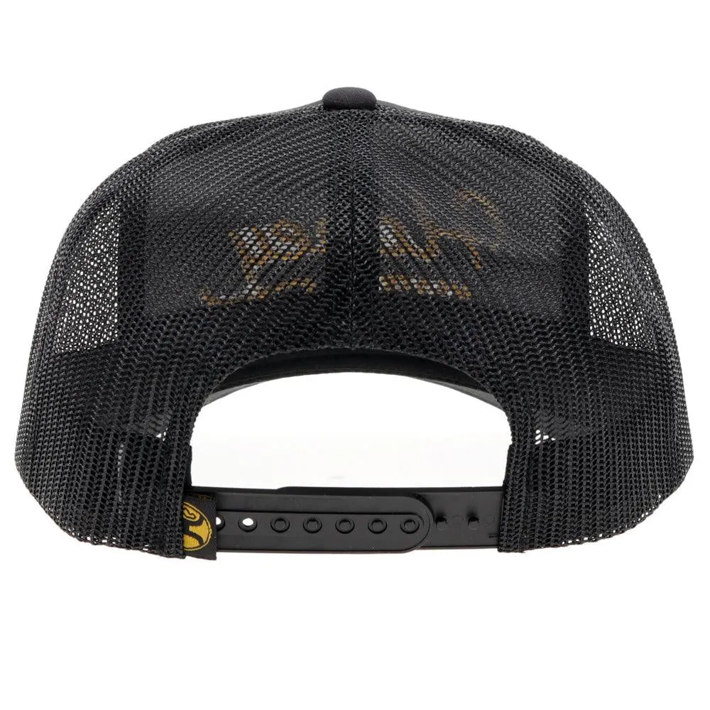 OG Black Hat with Gold Stitching by HOOEY