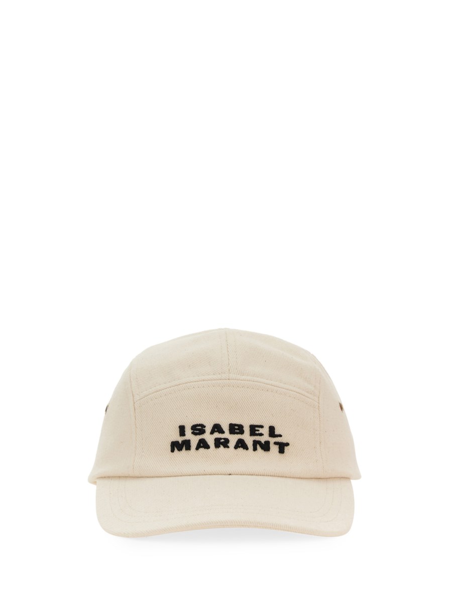 Isabel Marant Logo Cotton Canvas Hat