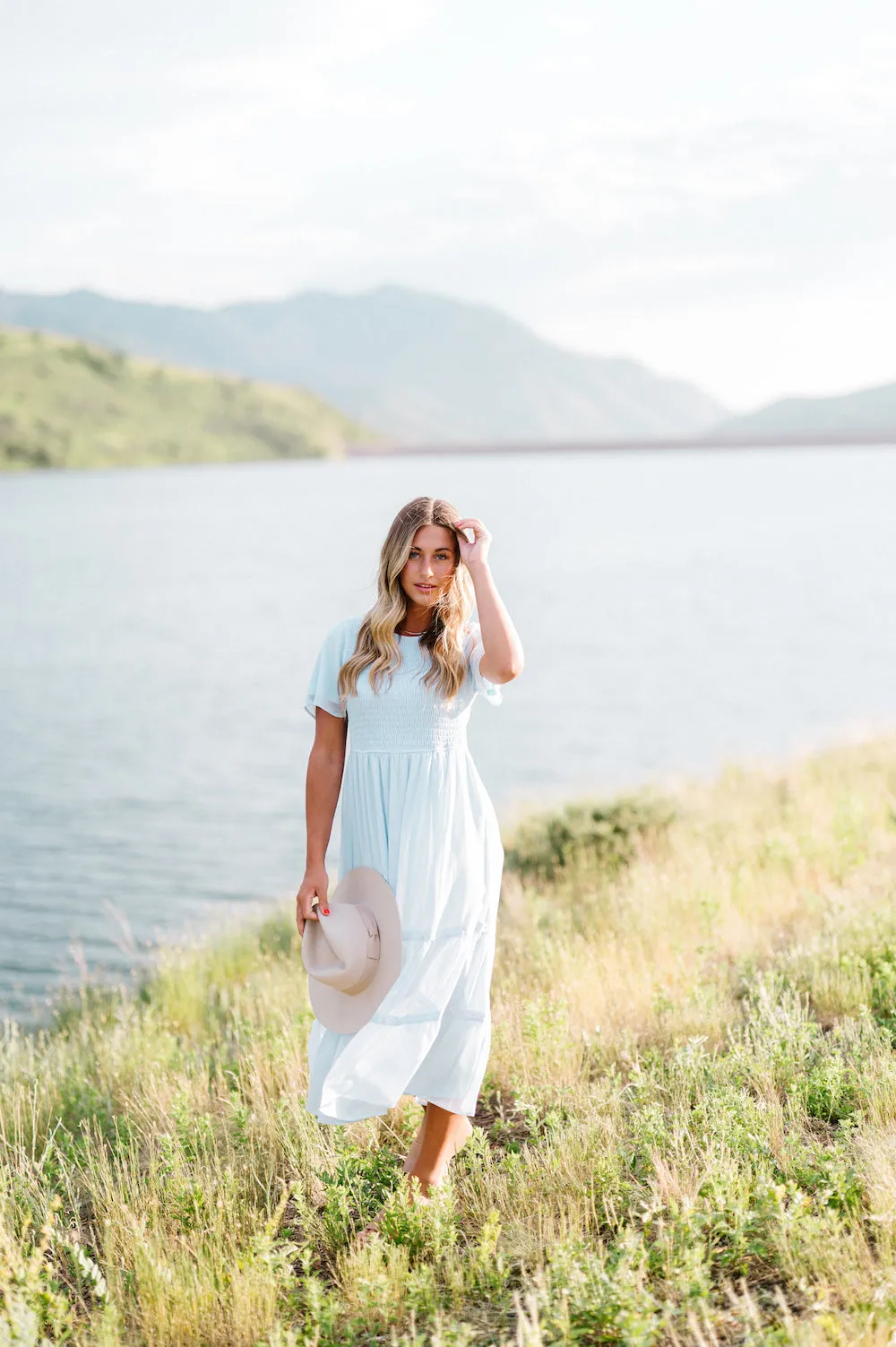 Chic Kanyan Powder Blue Maxi Dress