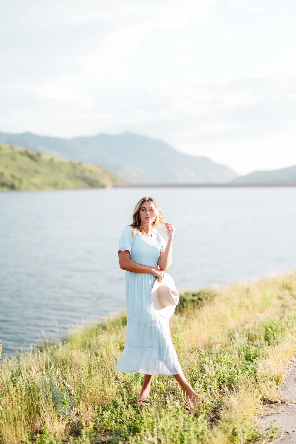 Chic Kanyan Powder Blue Maxi Dress