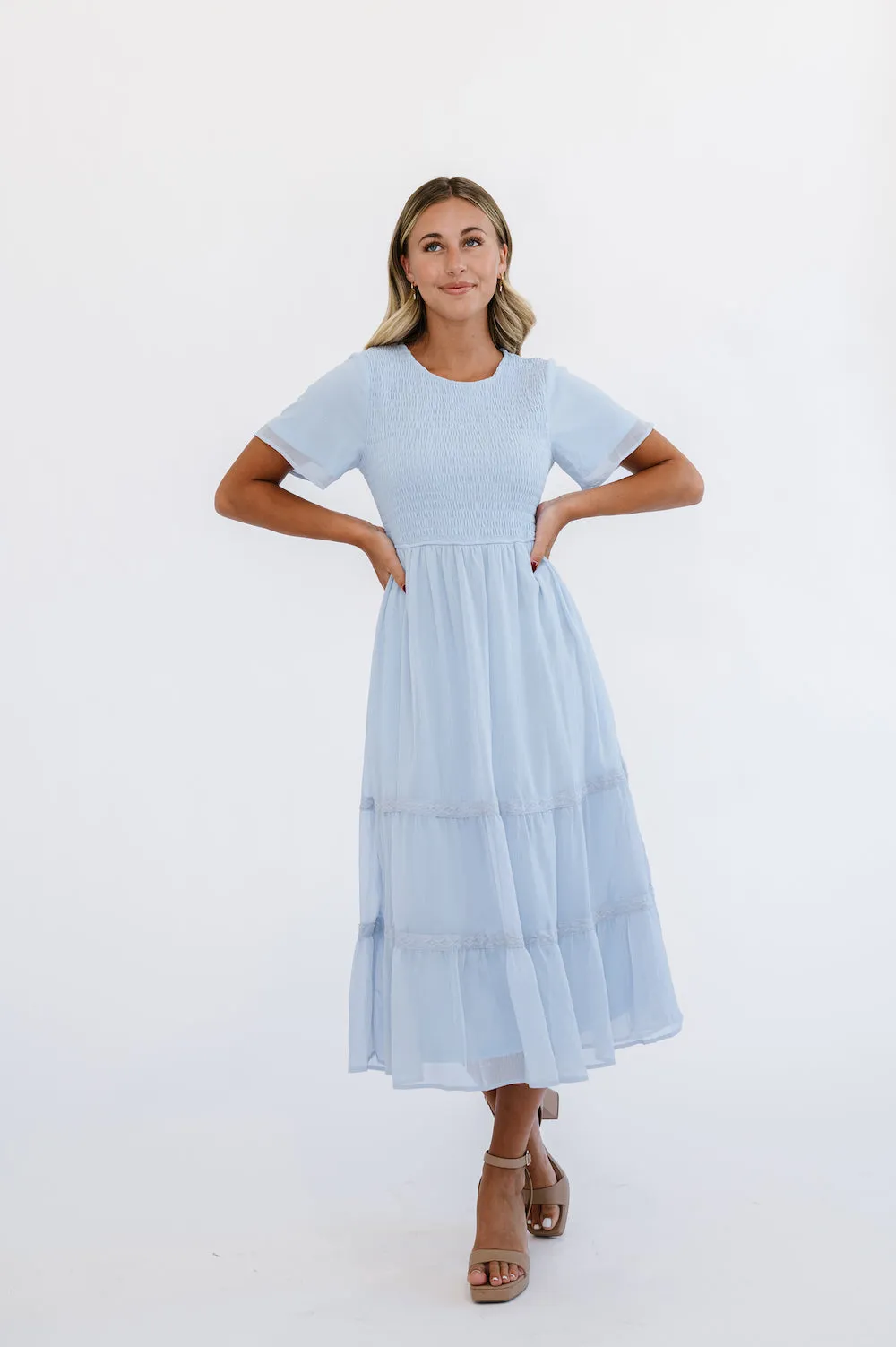 Chic Kanyan Powder Blue Maxi Dress