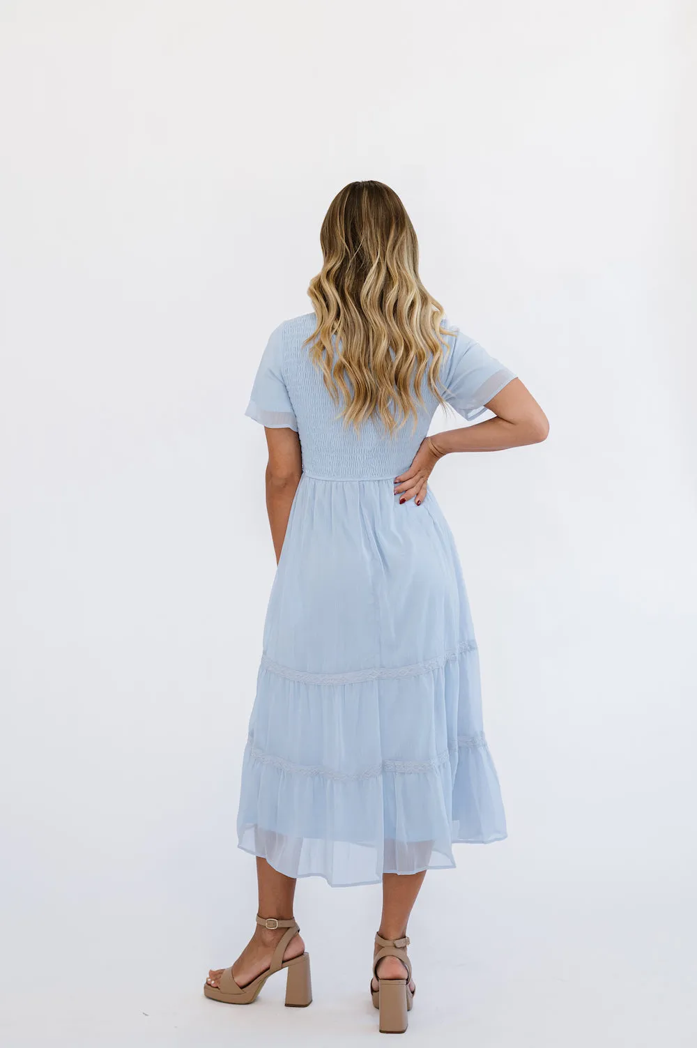 Chic Kanyan Powder Blue Maxi Dress