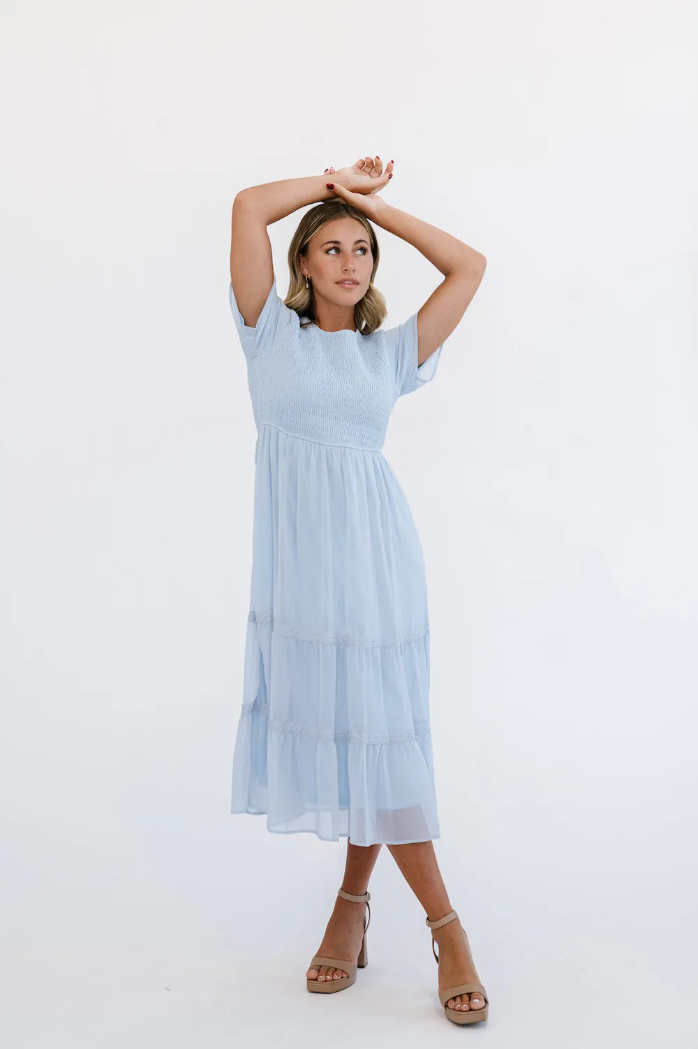 Chic Kanyan Powder Blue Maxi Dress