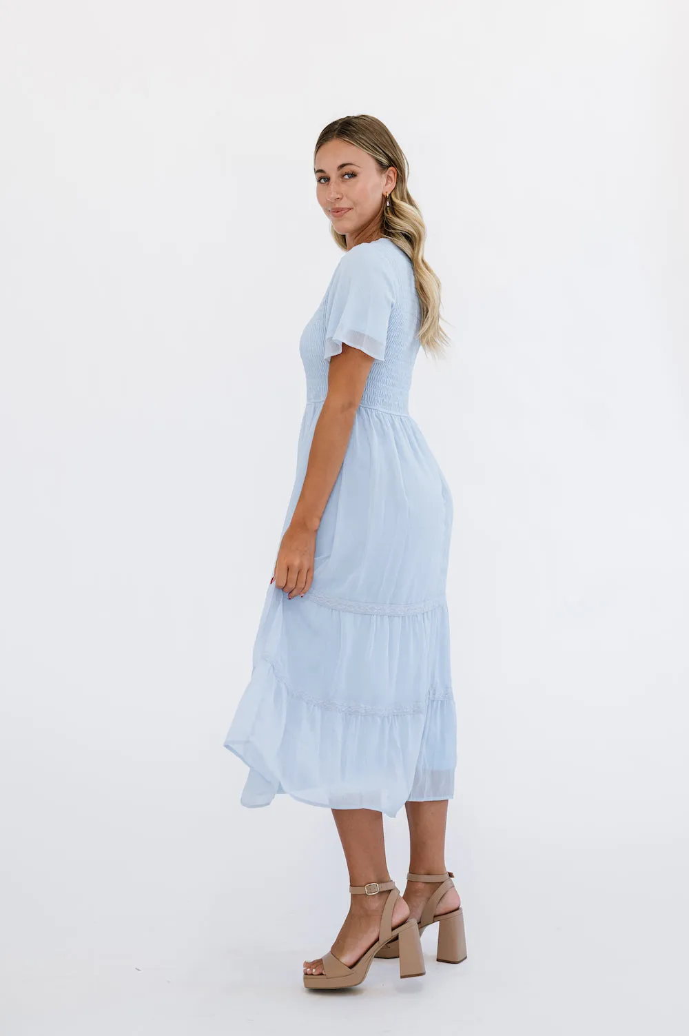 Chic Kanyan Powder Blue Maxi Dress