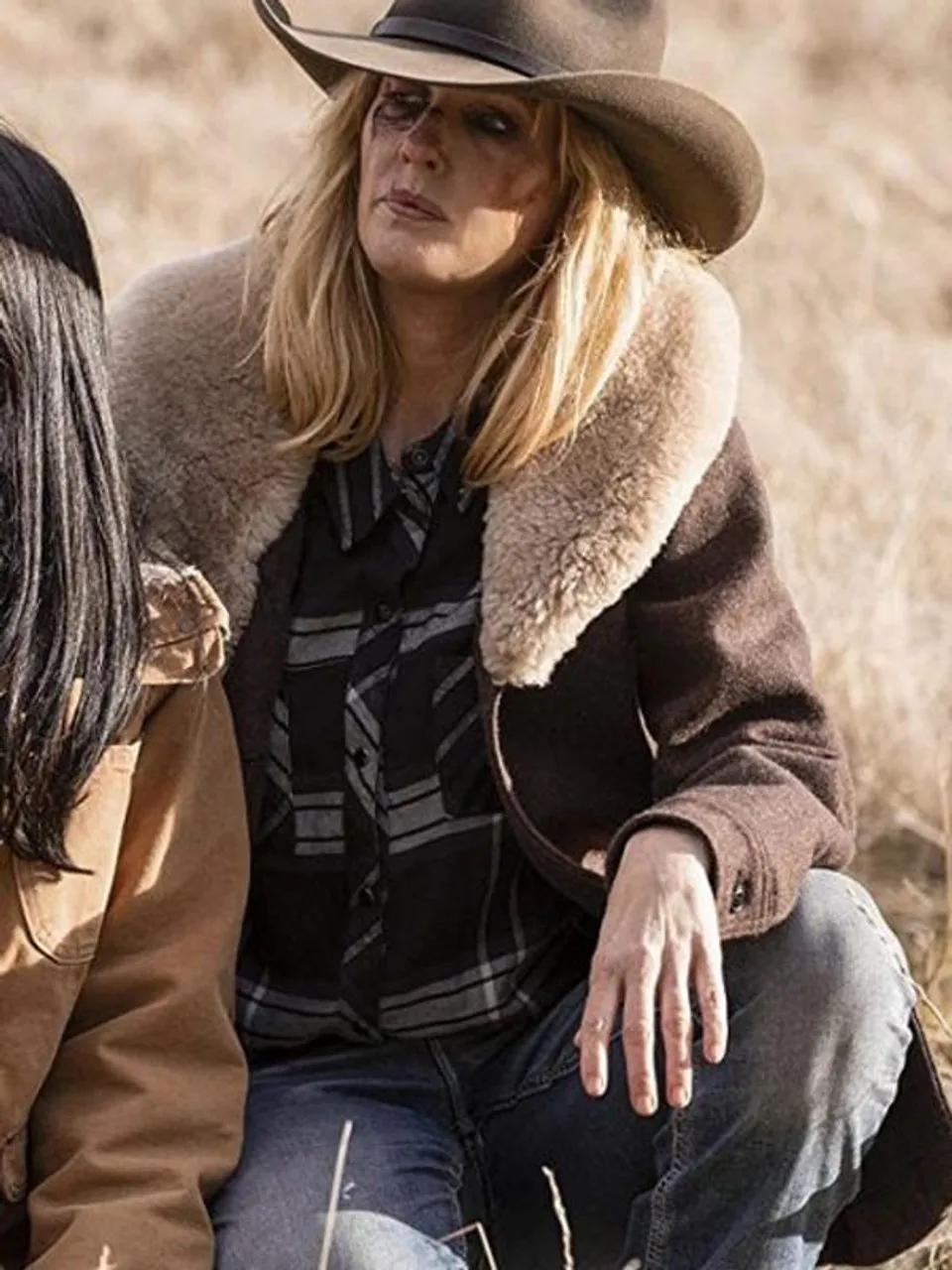 Kelly Reilly Beth Dutton Yellowstone Wool Coat