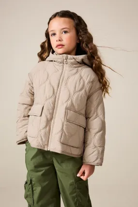 Onion Quilted Padded Coat (3-12 years)