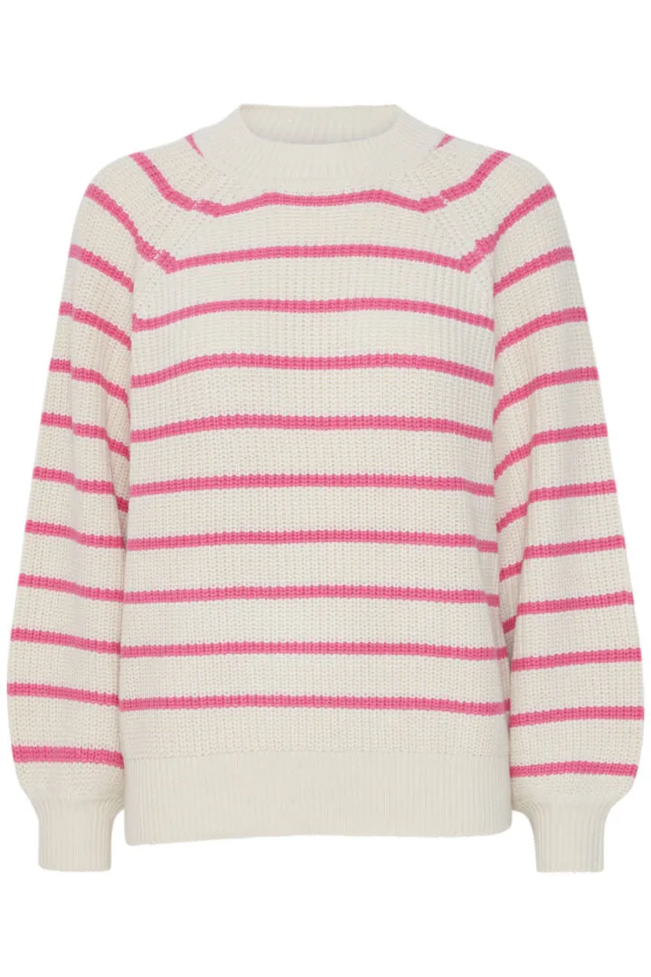 Rose Stripe Knit Jumper by Fransa,