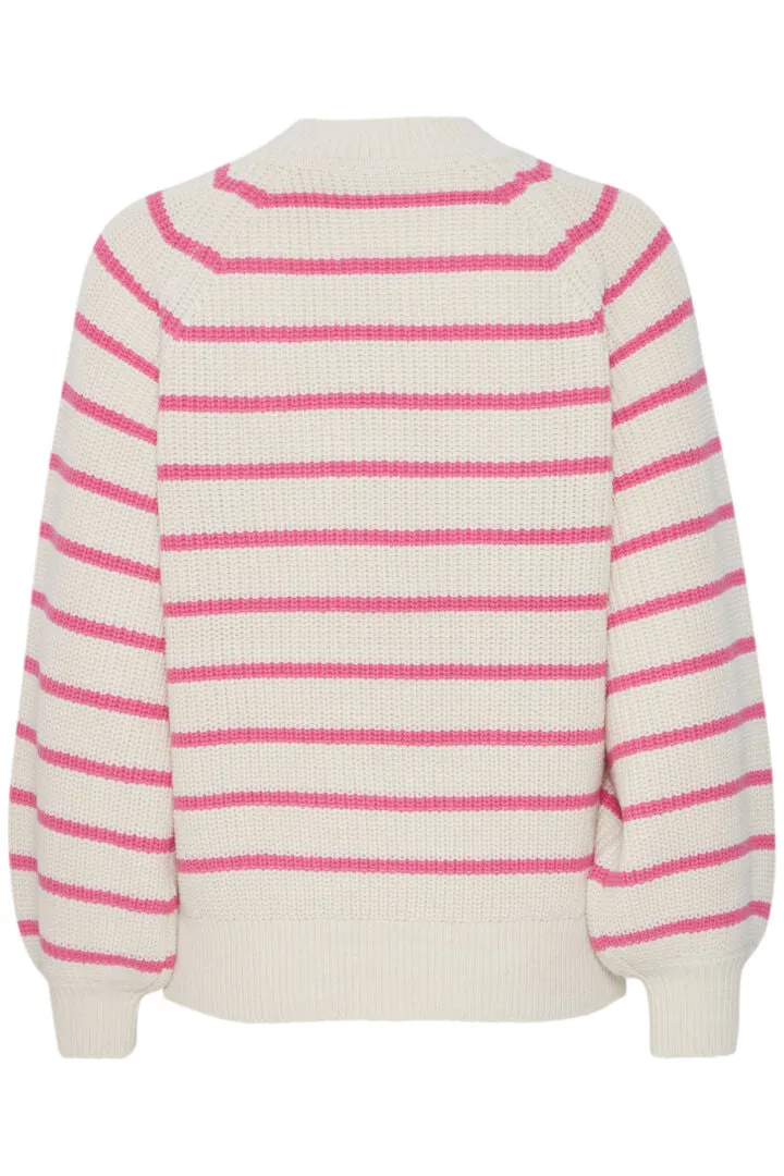 Rose Stripe Knit Jumper by Fransa,