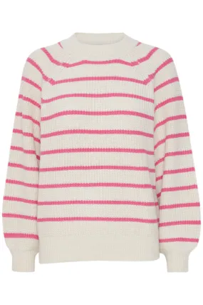 Rose Stripe Knit Jumper by Fransa,