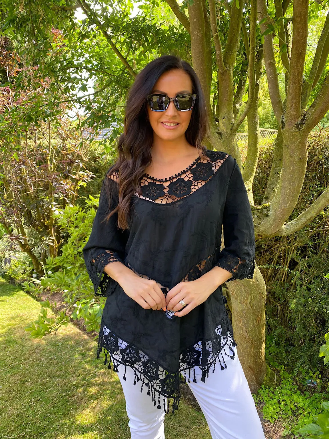 Lace Long Sleeve Top