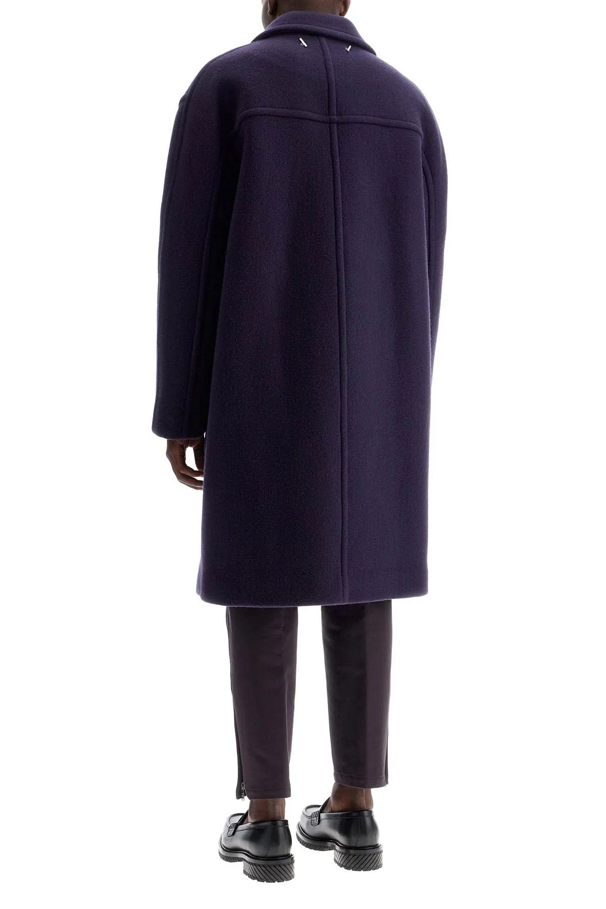 Lanvin Heavy Wool Double Breasted Coat