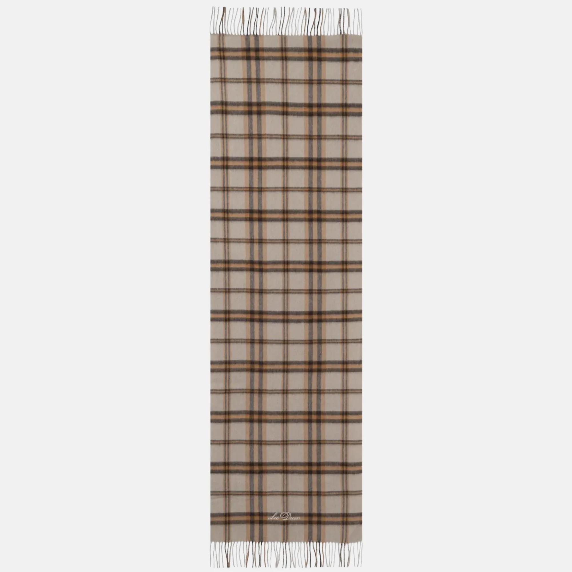 Les Deux Check Wool Scarf