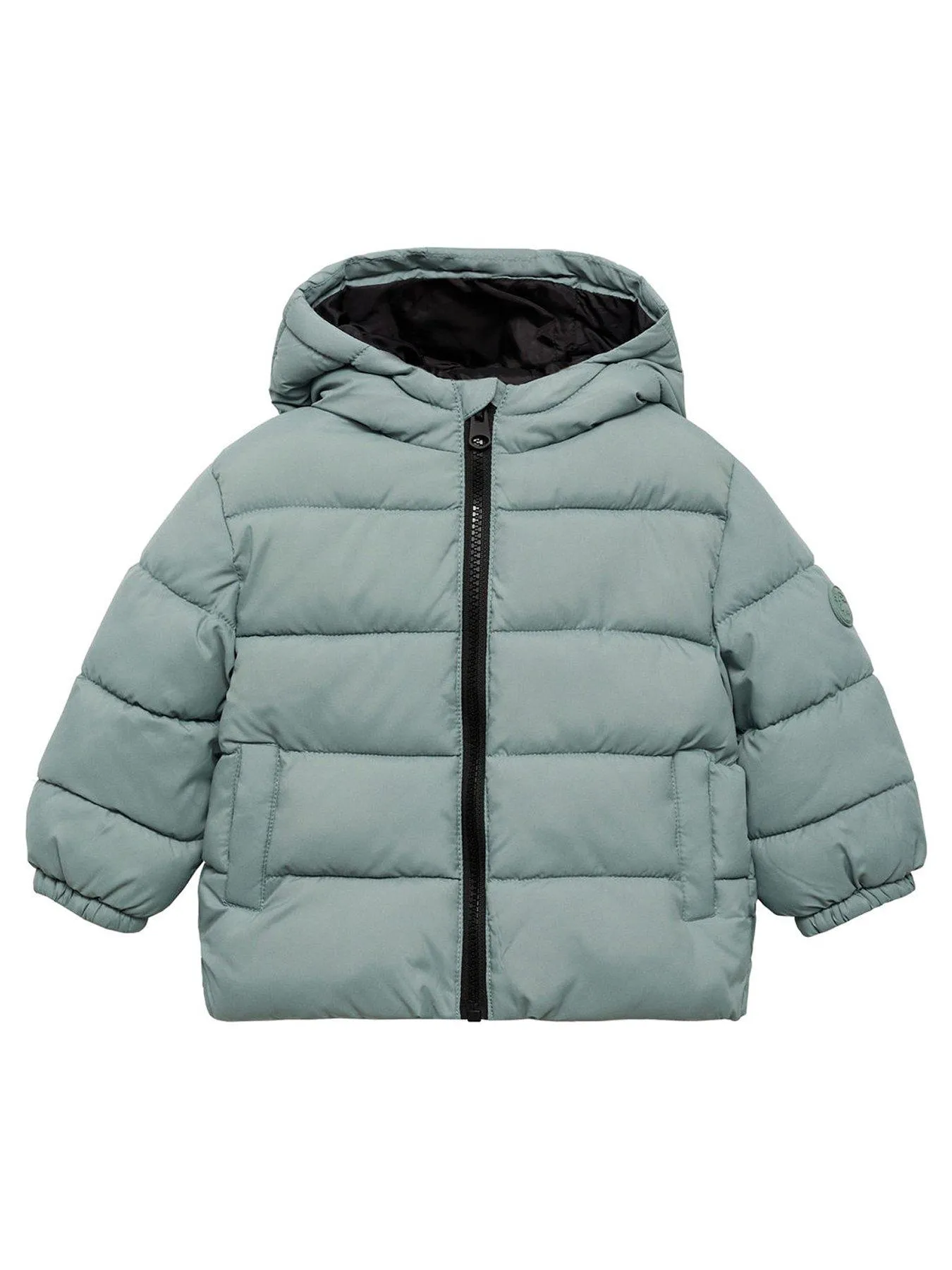 Light Green Boys Padded Coat