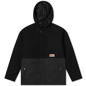 Lightly Padded Jacket in Black & Dark Grey