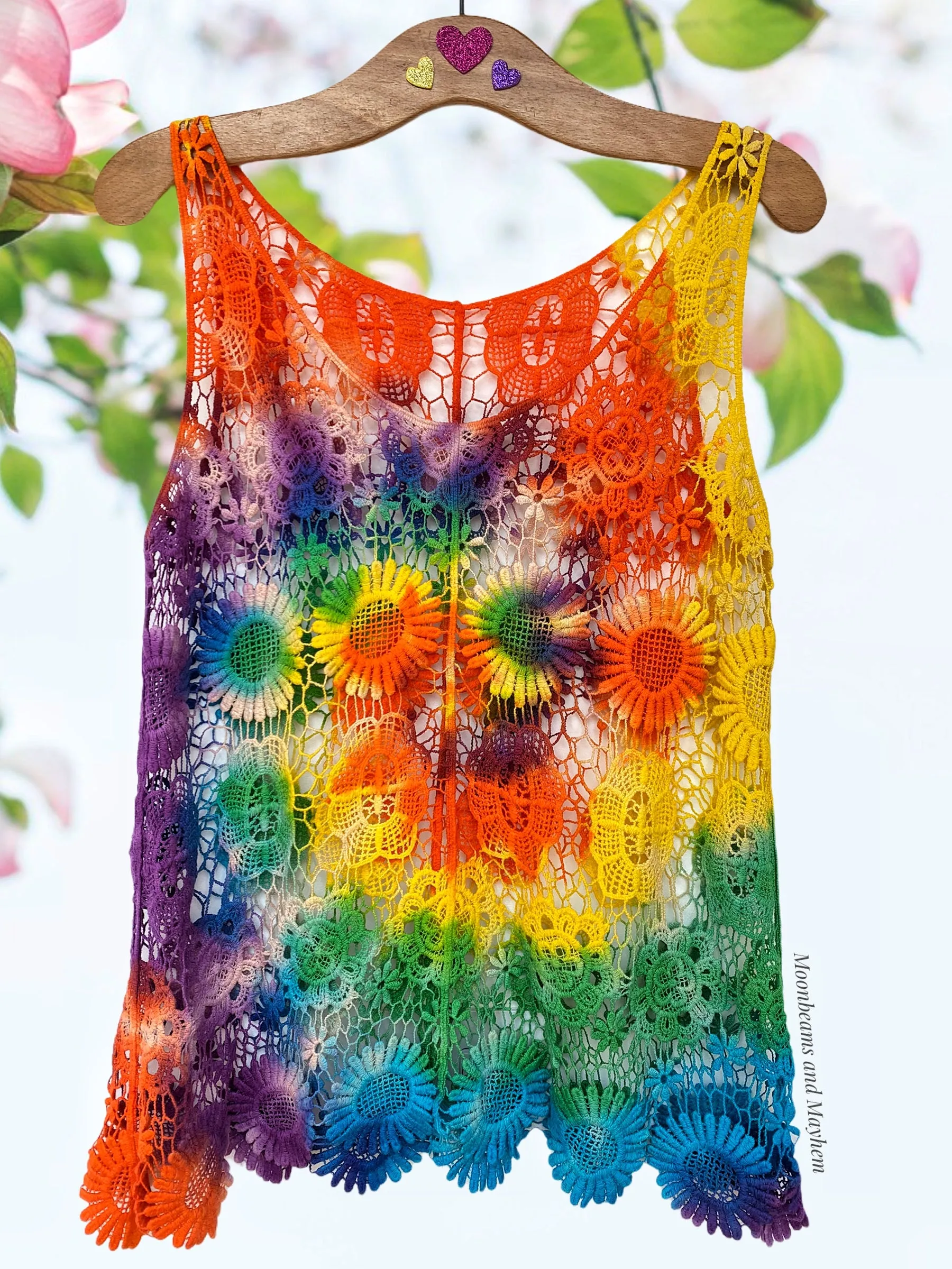 Rainbow Lace Vest UK Size 10 / 12 / 14 (187)