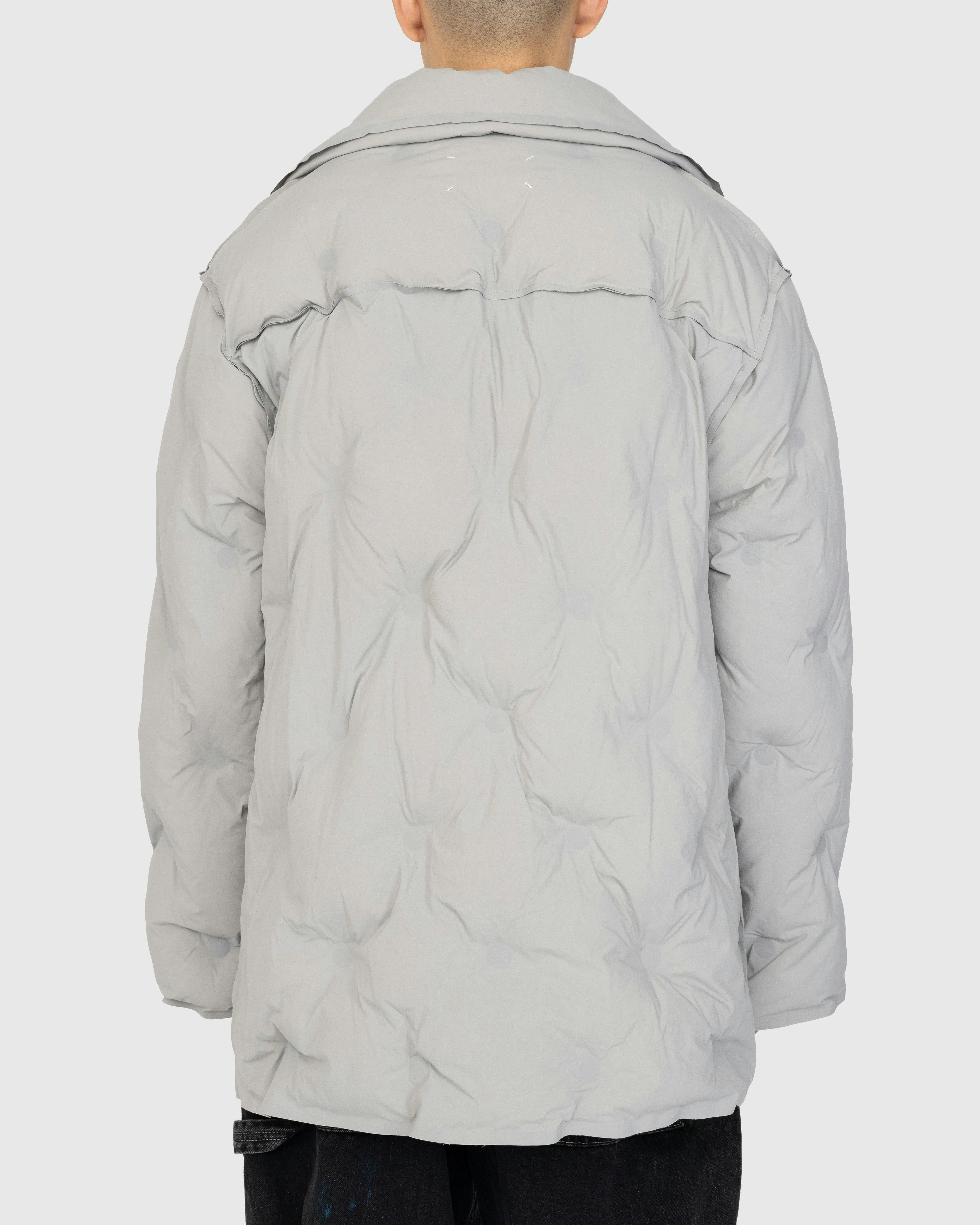 Maison Margiela Recycled Nylon Padded Coat Pearl Grey Highsnobiety Shop