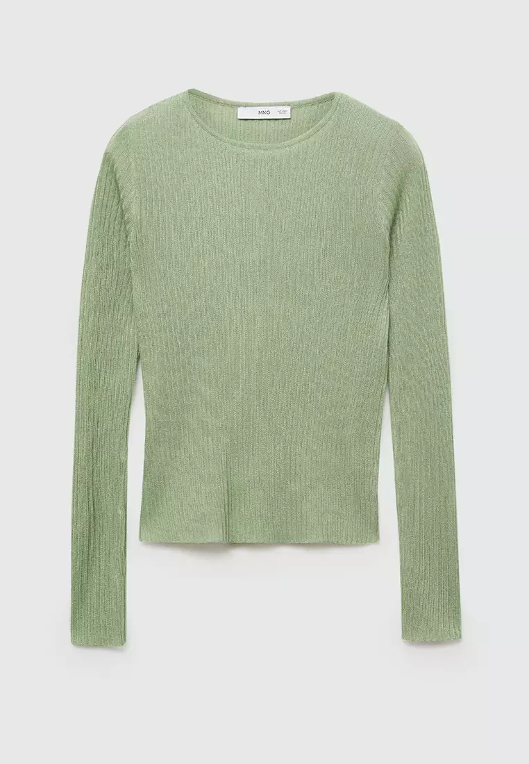 Fine Ribbed-Knit Sweater