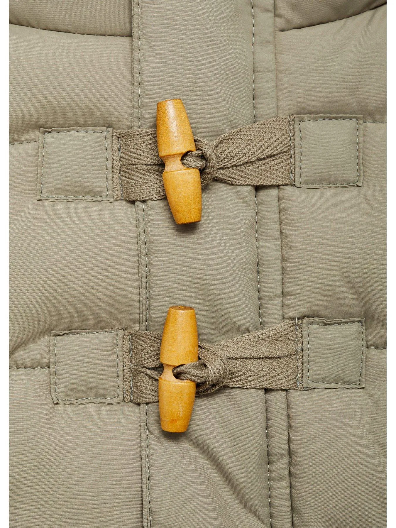 Mango Younger Boys Khaki Toggle Padded Coat