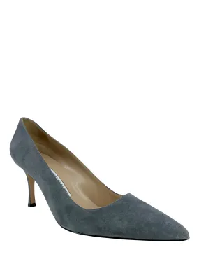 Manolo Blahnik BB 70mm Suede Pumps in Size 8.5