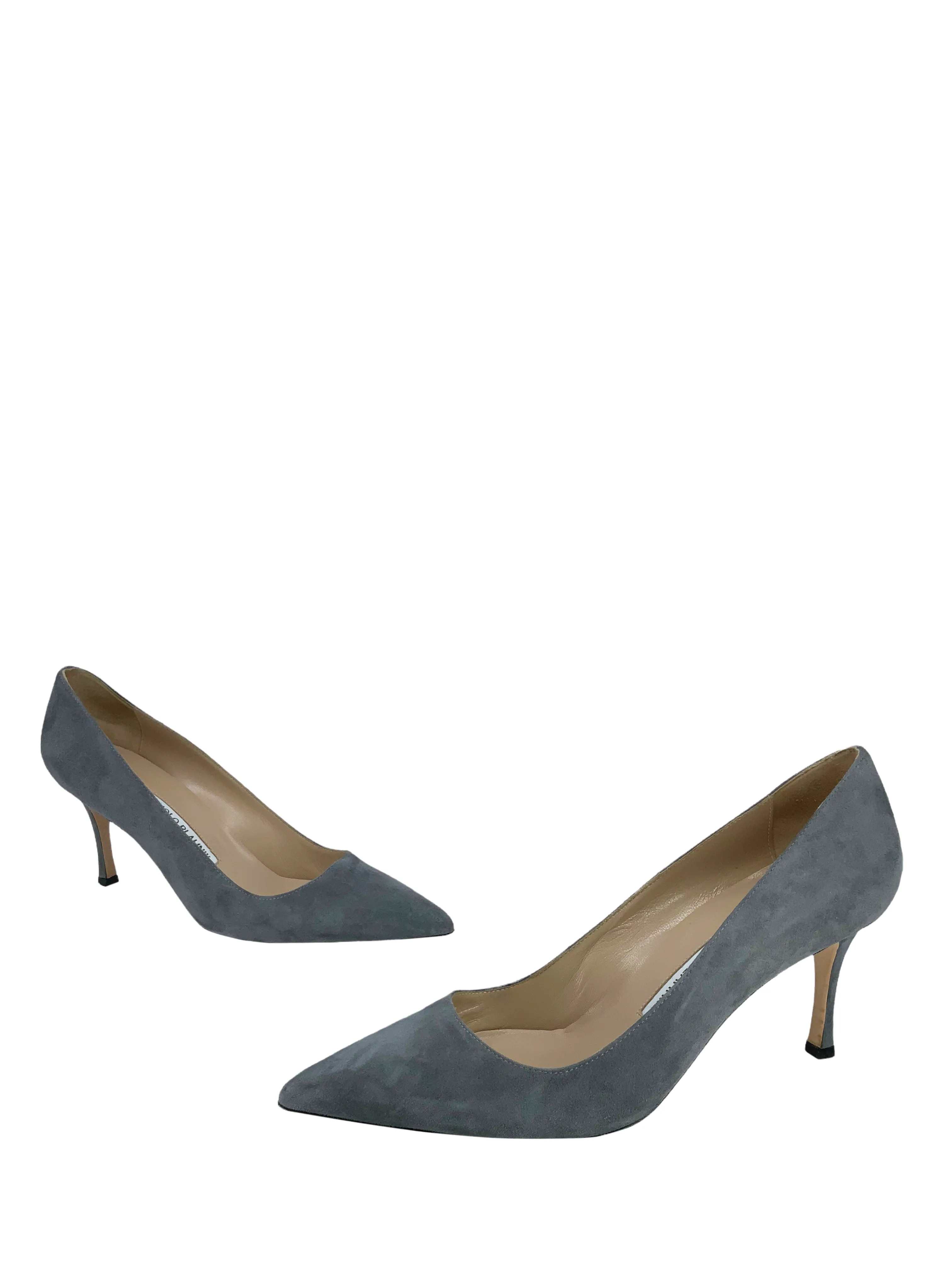 Manolo Blahnik BB 70mm Suede Pumps in Size 8.5