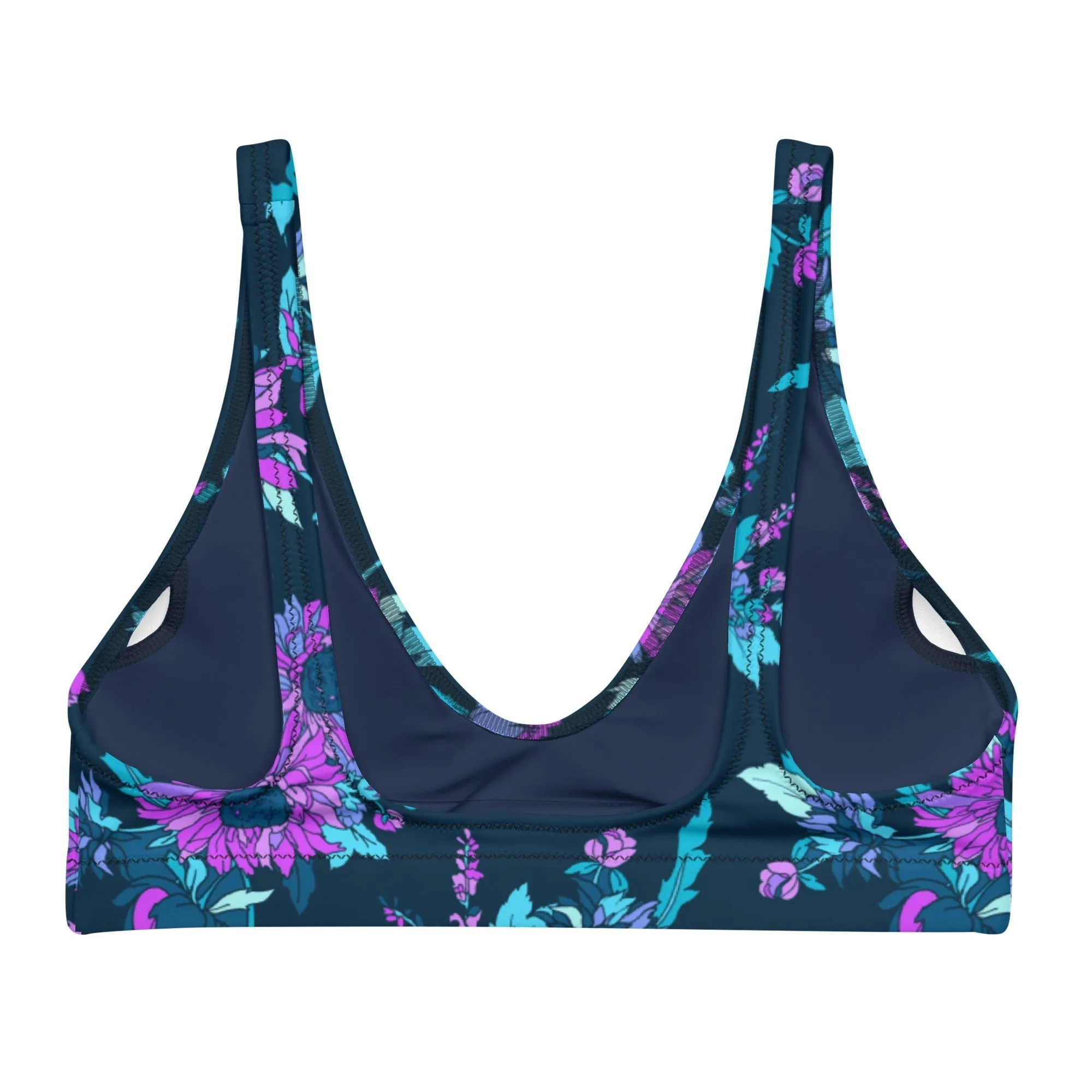 MIDNIGHT BLOOMS Bikini Top