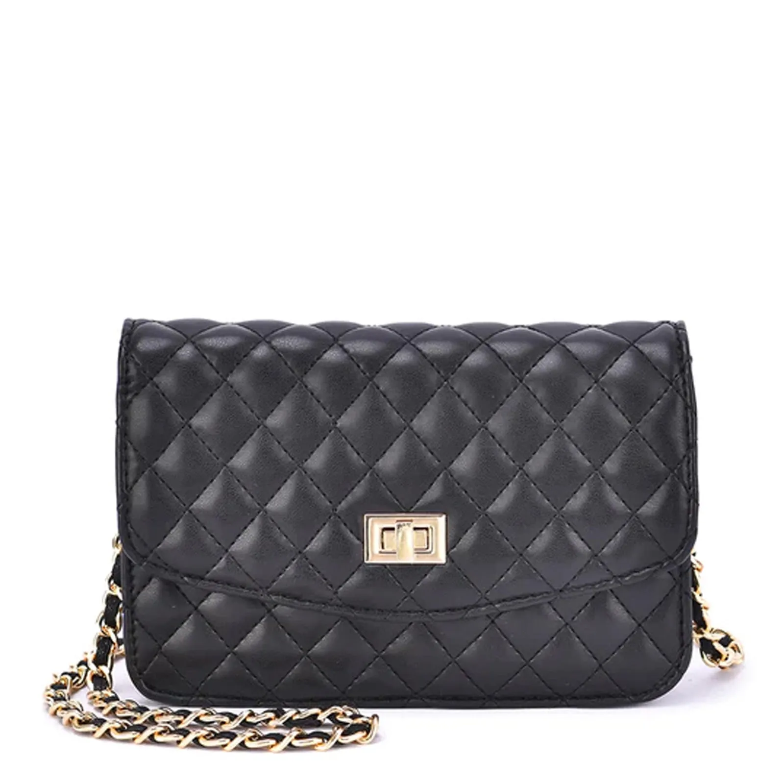 Mellow World Amanda Quilted Crossbody Clutch