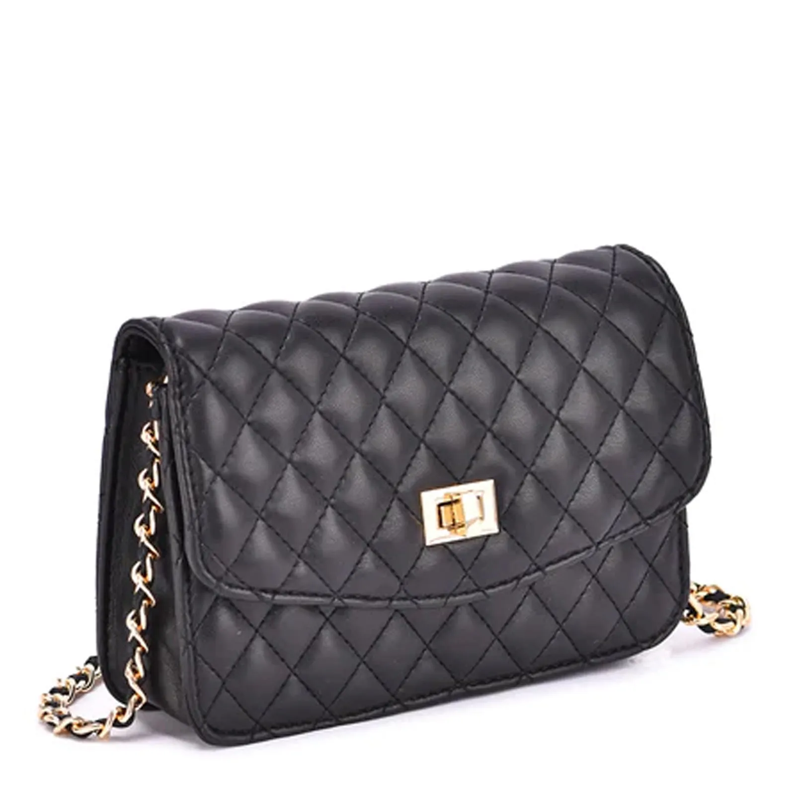 Mellow World Amanda Quilted Crossbody Clutch