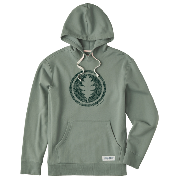 Men's Fall Leaf Coin Fleece Hoodie