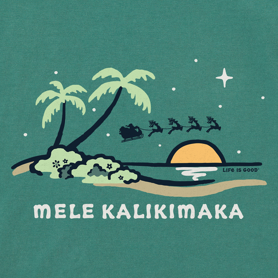 Men's Mele Kalikimaka Beach Simply True Fleece Hoodie