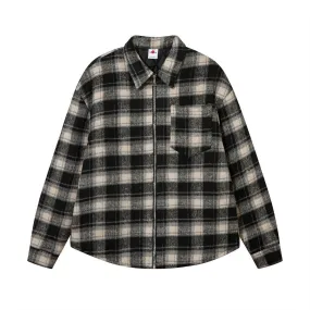 Men's Plaid Cotton Padded Coat