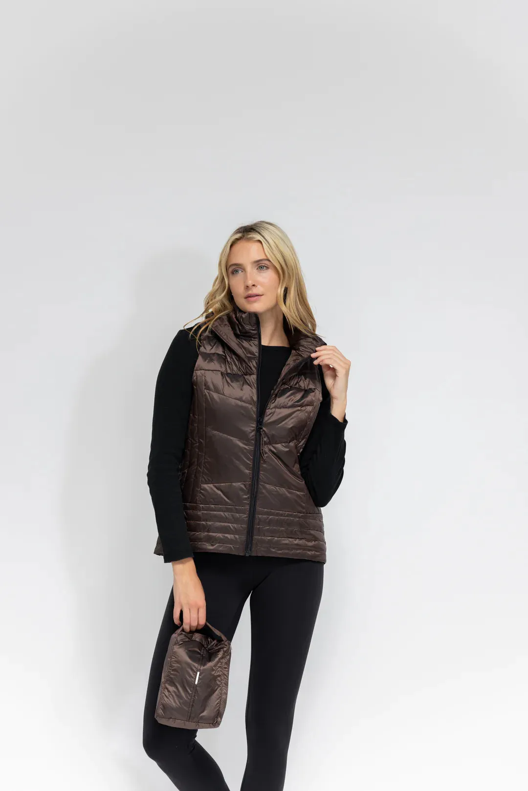 Metallic Quilted Vest