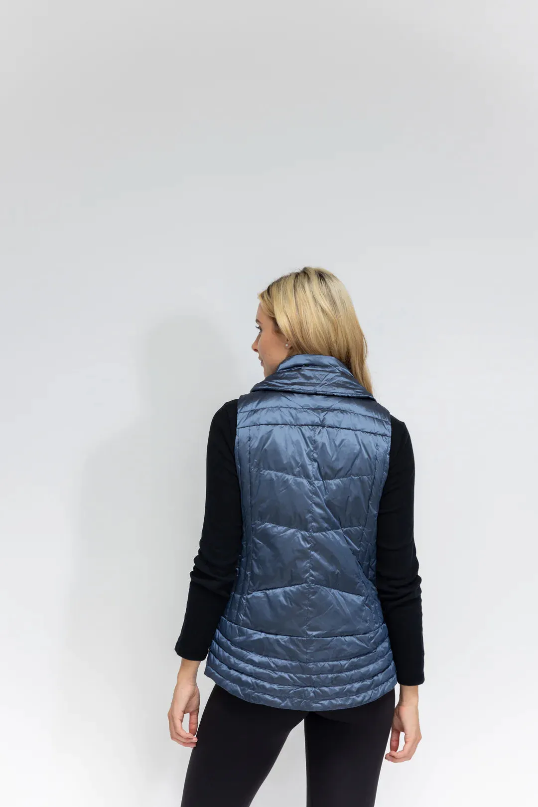 Metallic Quilted Vest