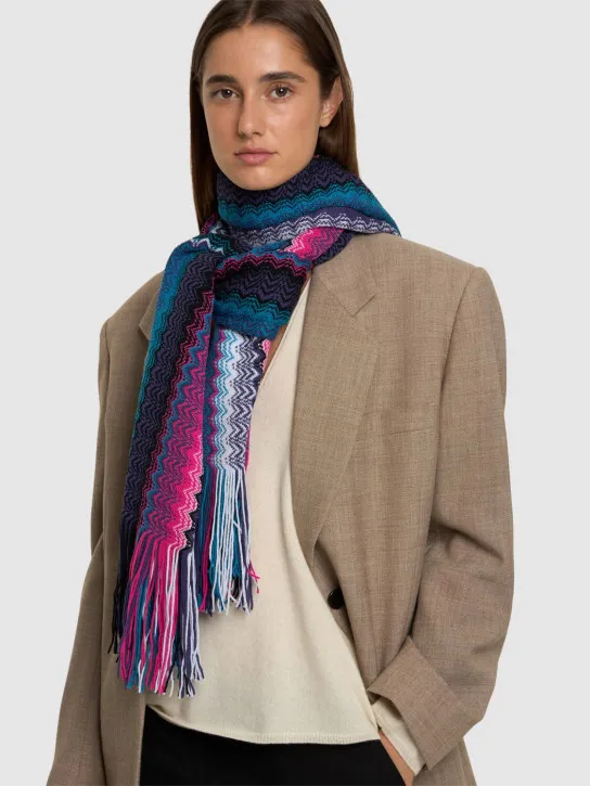 Missoni Fringed wool scarf